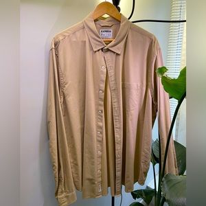 Express Slim Soft Wash Long Sleeve Shirt. XXL